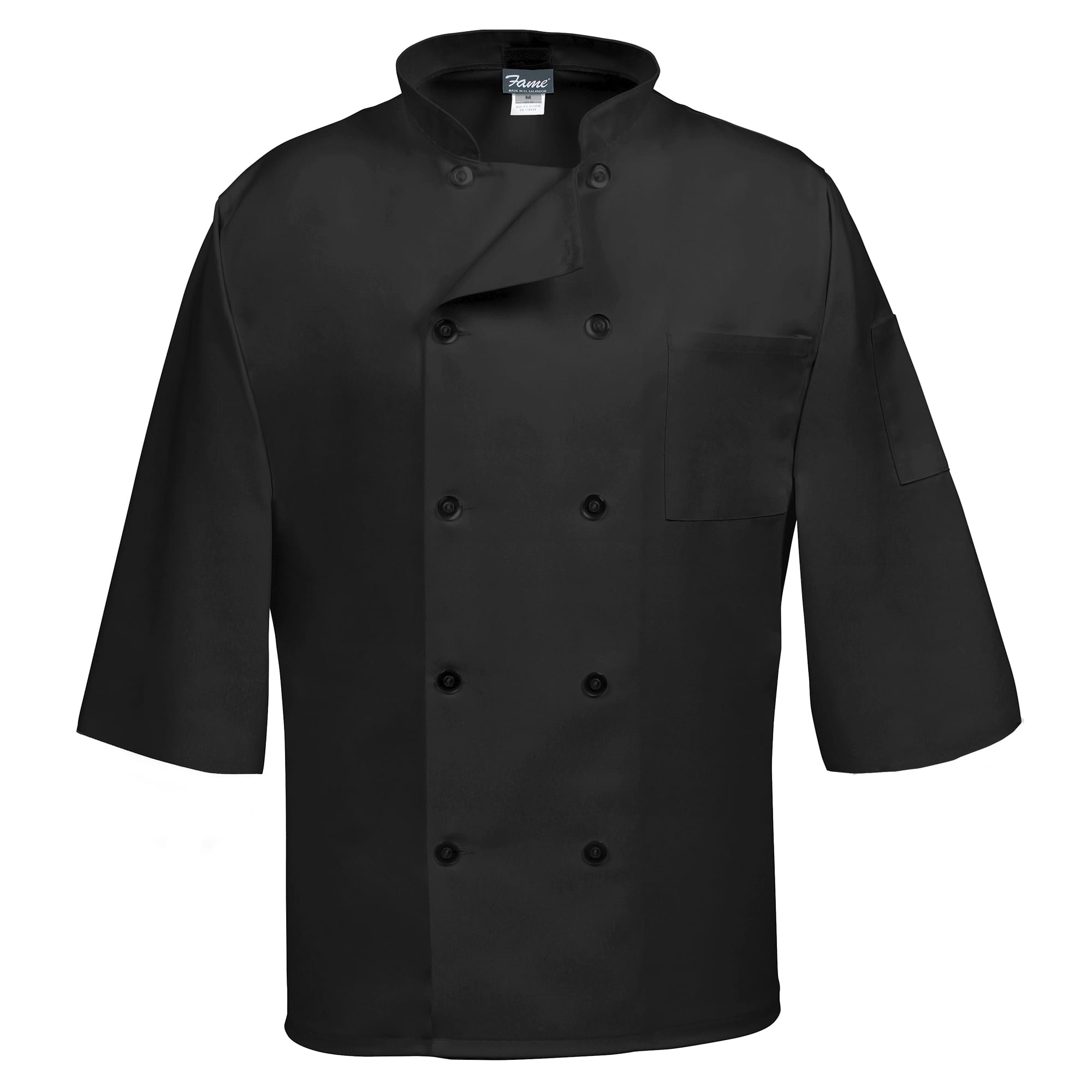Unisex Long Sleeve Buttons Hotel Restaurant Chef Coat Jacket SI