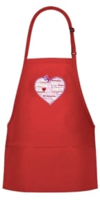 Valentine's Day Bib Apron