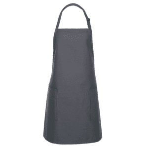 f5 2 pocket bib apron charcoal