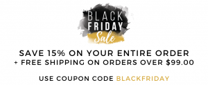 BLACK FRIDAY 15% OFF