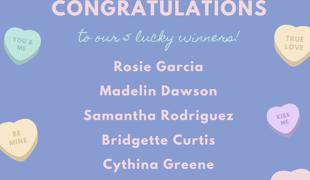 Valetine's Apron Giveaway Winners