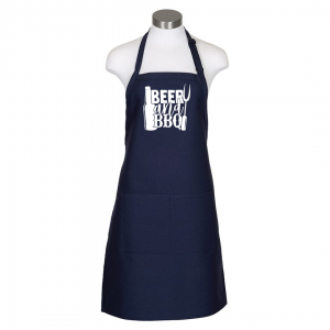Beer and BBQ Apron - Navy