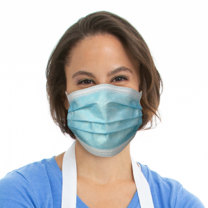 Disposable Blue Earloop Face Mask Model