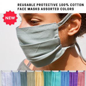 Reusable Protective 100% Cotton Face Masks